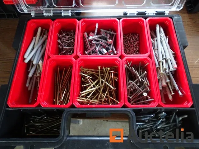 5 professionele koffers gevuld met bevestigingsmiddelen qbrick - afbeelding 18 van  37