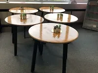 5 ronde houten tafels - afbeelding 2 van  7