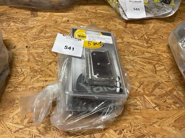 5 sets paumellen; links; afgeronde hoeken; inox - afbeelding 1 van  4