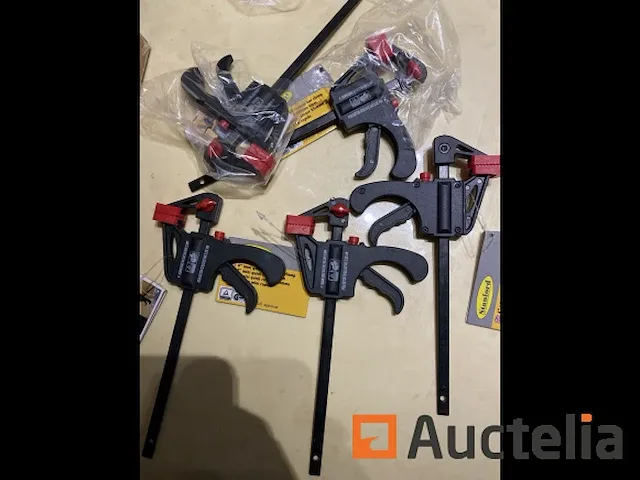 5 snelspan lijmklemmen 4" - afbeelding 1 van  4