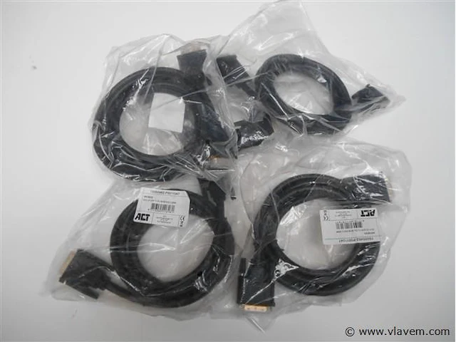 5 st dvi kabel nieuw - afbeelding 1 van  2