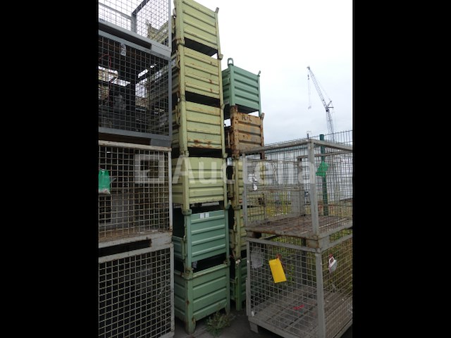 5 stapelbare metalen bakken - afbeelding 2 van  5