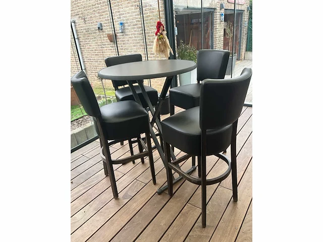 5 statafels + 17x kruk - afbeelding 7 van  14