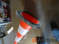 5 street solutions retroreflecterende zware pvc bouwkegels - afbeelding 5 van  6