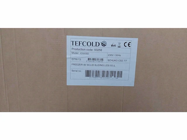5 stuks - topcold - ic500sd - vrieskist met schuifdeksels - freezers (5x) - afbeelding 2 van  2