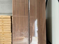 5 stuks akoestisch wandpaneel - rosewood - 270 x 60 cm - houten wandpaneel - afbeelding 4 van  4