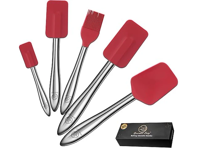 5 stuks siliconen spatelset - afbeelding 1 van  2