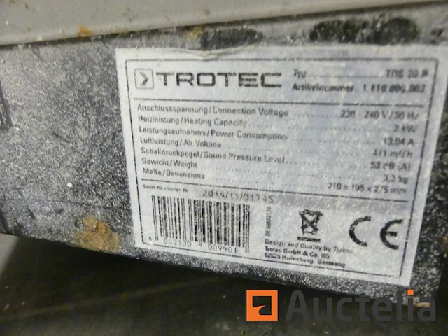5 trotec tds20r bouwkachels - afbeelding 2 van  3