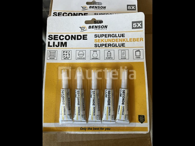 5 verpakkingen a 5 tubes secondelijm - afbeelding 2 van  2