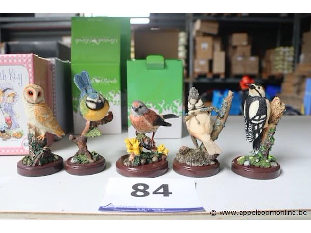 5 vogelbeeldjes - afbeelding 1 van  1