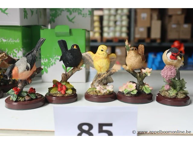5 vogelbeeldjes - afbeelding 1 van  2