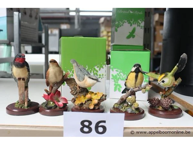 5 vogelbeeldjes - afbeelding 1 van  2