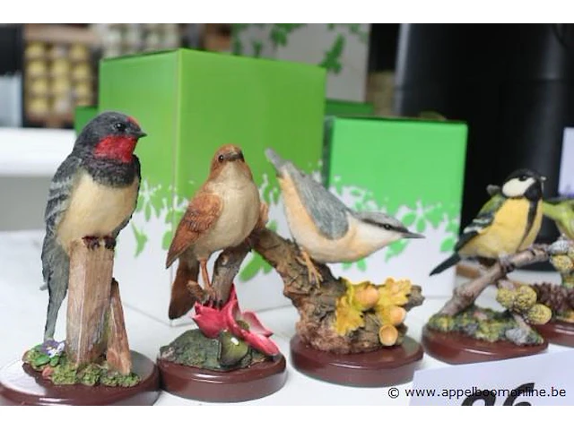 5 vogelbeeldjes - afbeelding 2 van  2