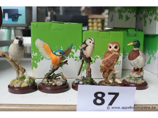 5 vogelbeeldjes - afbeelding 1 van  2