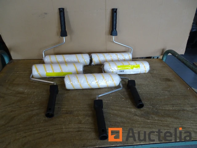 5 wand- en plafondverfrollers met handvat - afbeelding 2 van  6