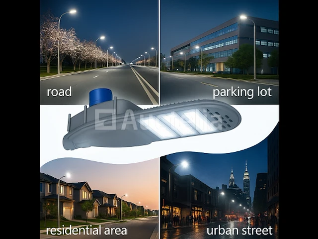 5 x 150w led straatverlichting met sensor – 6500k koel wit – ip65 waterdicht – 15,000 lm – straatverlichting - afbeelding 2 van  5