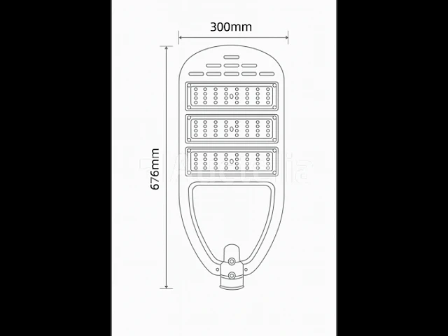 5 x 150w led straatverlichting met sensor – 6500k koel wit – ip65 waterdicht – 15,000 lm – straatverlichting - afbeelding 4 van  5