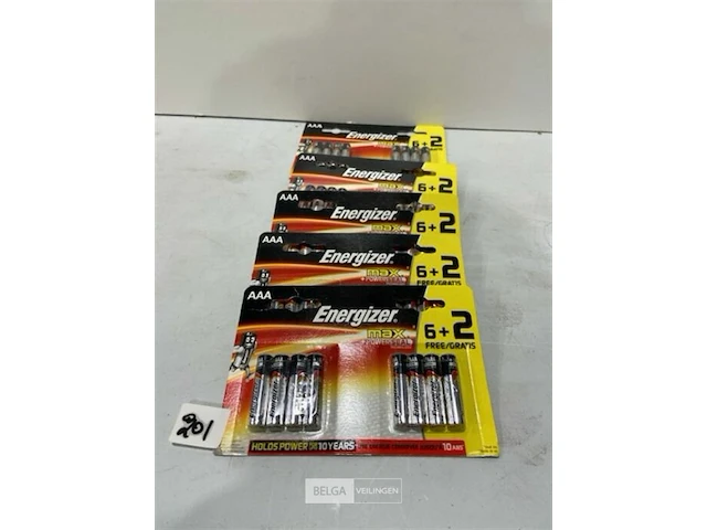 5 x 6+2 gratis batterijen aaa energizer max - afbeelding 1 van  3