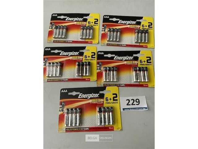 5 x 6+2 gratis batterijen aaa energizer max - afbeelding 1 van  3