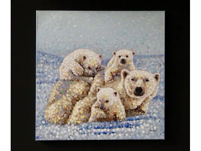 5 x 80x80cm schilderij - 37655dec - afbeelding 2 van  3