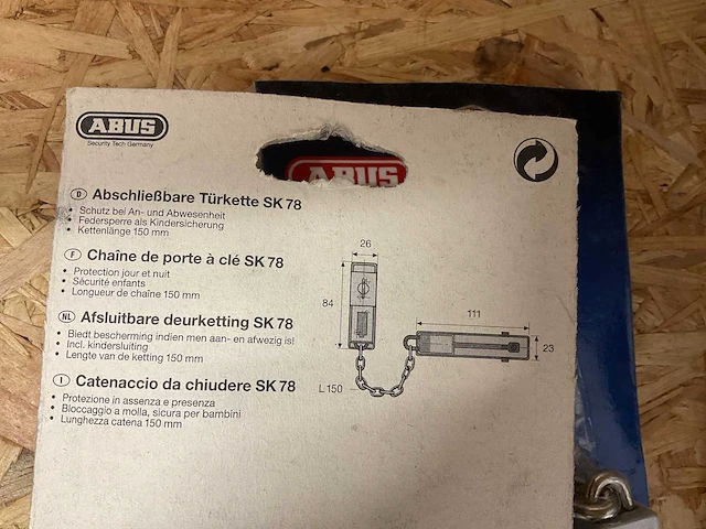 5 x afsluitbare deurketting - afbeelding 5 van  5