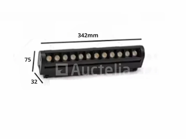 5 x alfa lineaire led-spot voor magnetische rail 48v – 18w – zwart. - afbeelding 1 van  5