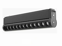 5 x alfa lineaire led-spot voor magnetische rail 48v – 18w – zwart. - afbeelding 1 van  6