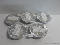 5 x alu serveerschaaltje 6 stuks - afbeelding 1 van  2
