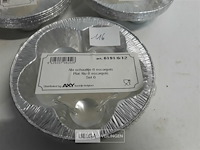 5 x alu serveerschaaltje 6 stuks - afbeelding 3 van  3