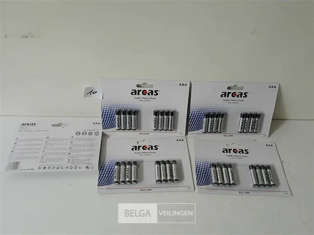 5 x batterijen aaa 1,5v 8 stuks zinc carbon - afbeelding 1 van  2