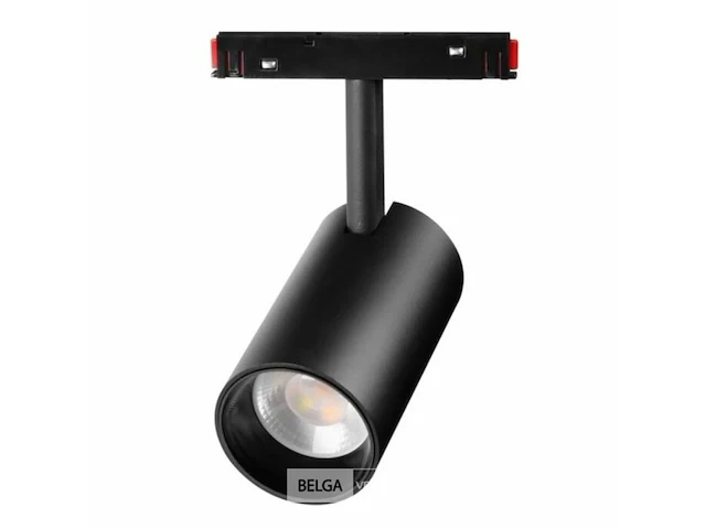 5 x bery led spot op magnetische rail 48v - 4000k neutraal wit -10w - zwart - afbeelding 3 van  7