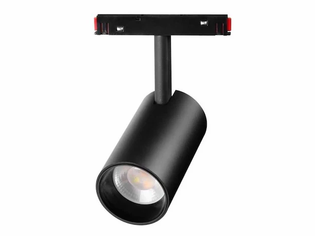 5 x bery led spot op magnetische rail 48v - 4000k neutraal wit -10w - zwart - afbeelding 2 van  6