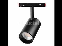 5 x bery led-spot voor magnetische rail 48v – 10w – zwart. - afbeelding 1 van  6