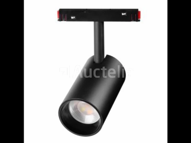 5 x bery led-spot voor magnetische rail 48v – 20w – zwart. - afbeelding 1 van  5