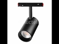5 x bery led-spot voor magnetische rail 48v – 20w – zwart. - afbeelding 1 van  5