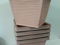 5 x bloembak pvc 40x40 h32 cm - afbeelding 3 van  3