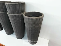 5 x bloempot rond h 48 cm d 23 cm - afbeelding 3 van  3