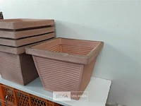5 x bloempot vierkant 35x35 cm - afbeelding 3 van  3