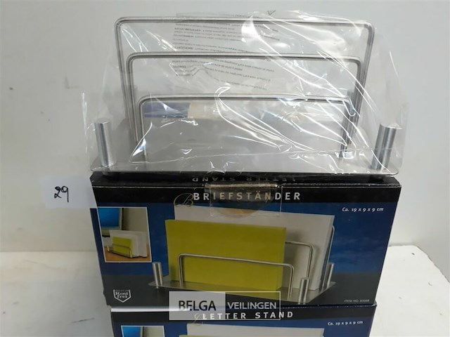 5 x brievenhouder inox - afbeelding 3 van  3