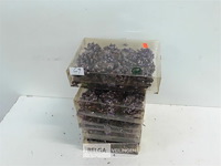 5 x denneknoppen met paars glitter 12 stuks - afbeelding 1 van  3