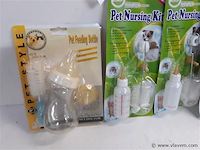 5 x dieren papfles in set met flessenborstel - afbeelding 2 van  2