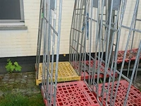 5 x draadstalen container op wielen - afbeelding 2 van  7