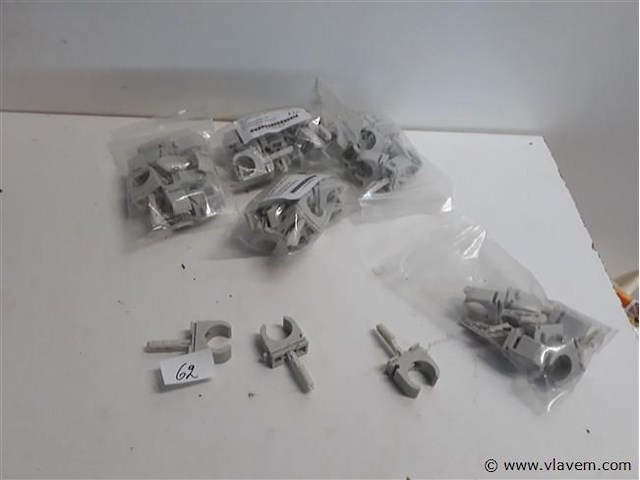 5 x drukbeugel + plug 20 mm 10 stuks - afbeelding 1 van  2