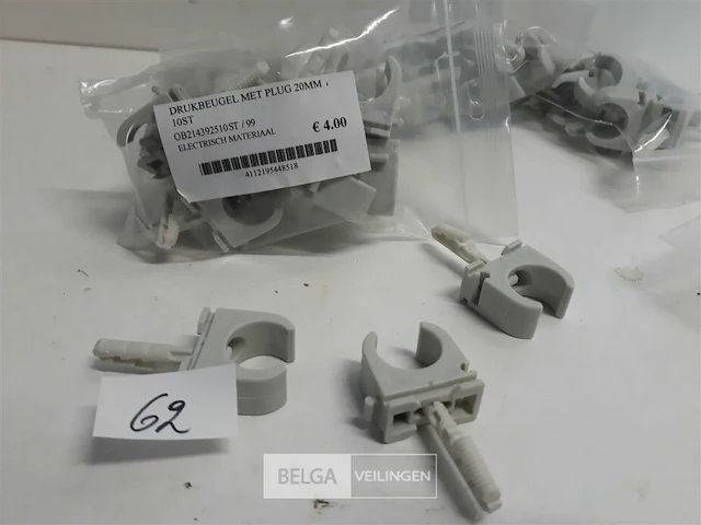 5 x drukbeugel + plug 20 mm 10 stuks - afbeelding 3 van  3