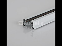 5 x eenfase rail – 1 m – blanc – aluminium – ip20 – inclusief montageset - afbeelding 3 van  3