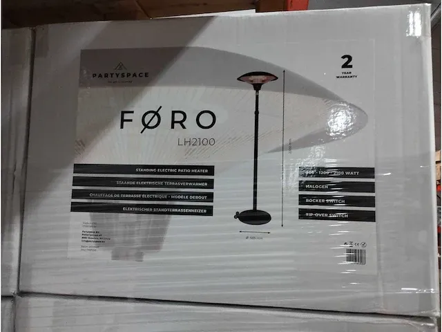 5 x elektrische terrasverwarmer - 2100 w - telescopisch - afbeelding 5 van  6