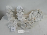 5 x engelen mix polyester 6-15 cm - afbeelding 2 van  3