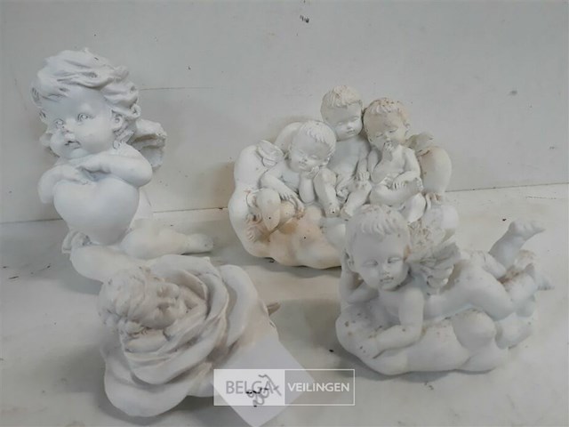 5 x engelen mix polyester 6-15 cm - afbeelding 3 van  3