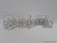 5 x flesjes in houder 5 assorti - afbeelding 1 van  2