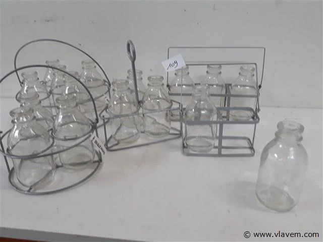 5 x flesjes in houder 5 assorti - afbeelding 2 van  2
